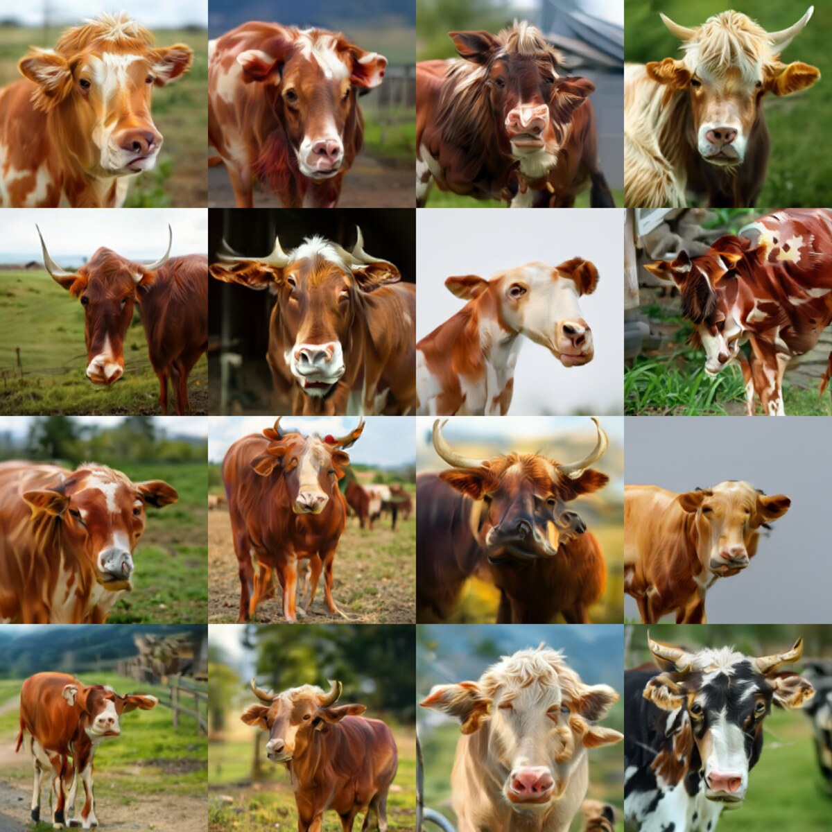 baseline samples for: a photo of a cow