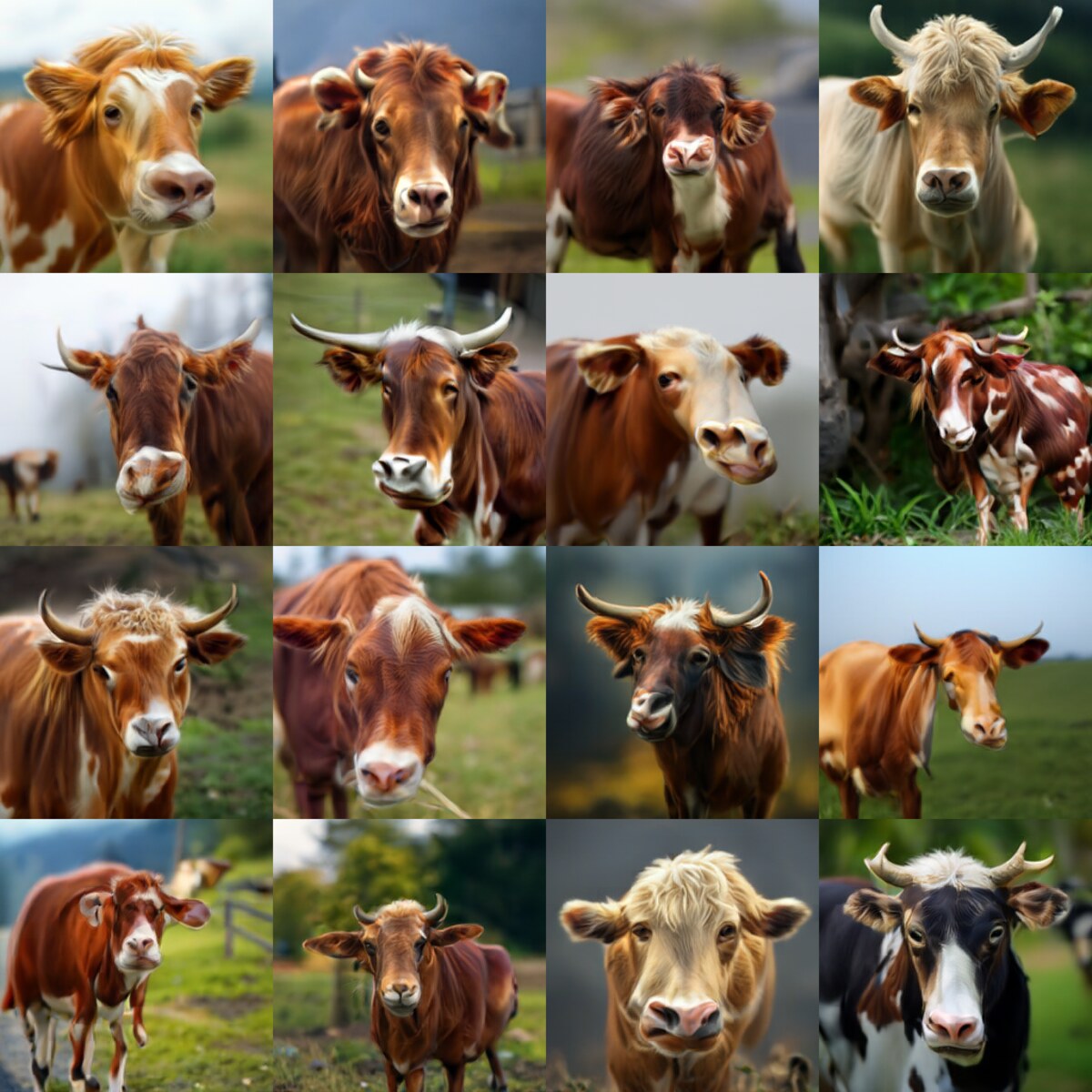 DSR samples for: a photo of a cow
